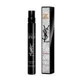 YSL Black Opium Glitter bottle front showing sparkling fragrance for evening wear