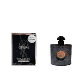 YSL Black Opium mini bottle; travel-friendly size for on-the-go fragrance.