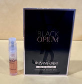 YSL Black Opium sample bottle for on-the-go fragrance exploration.