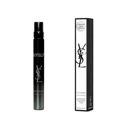 YSL MYSLF bottle front shows a couture finish for daily luxury.