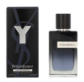 Yves Saint Laurent Y EDP bottle with sleek masculine silhouette.