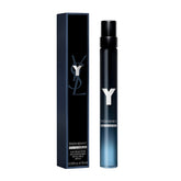 Yves Saint Laurent Y mini EDP for men bottle front, a portable luxury for travel.