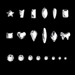 Yzzseven k9-glass-nail-art-crystals durable sparkle for DIY projects