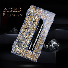 Yzzseven nail art rhinestones with 20 styles for versatile designs.
