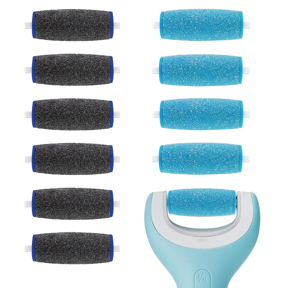 ZABOUL Amop Pedi Perfect 11-pack replacement rollers for convenient foot care refills.
