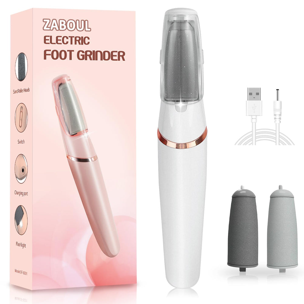 ZABOUL electric foot file with fine roller head for gentle maintenance at home