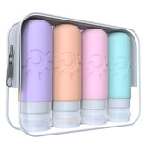 Zafit travel bottles 4-pack, 3oz each, for convenient toiletries.