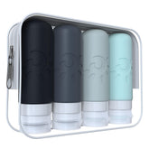 Zafit travel bottles four-piece set for organized carry-on storage and leak-free transport