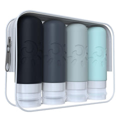 Zafit travel bottles four-piece set for organized carry-on storage and leak-free transport