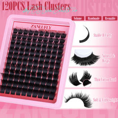zanlufly 10-16mm lash extensions for versatile DIY looks at home.