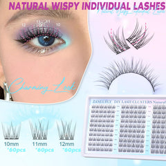 zanlufly cc-curly 10-12mm lashes for subtle glamour and easy DIY