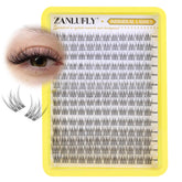 ZANLUFLY CC-curly cluster lashes 9mm for a natural flutter and light feel