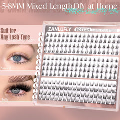 ZANLUFLY easy-apply bottom lashes help beginners achieve quick results