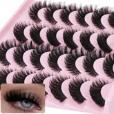 Zanlufly false eyelashes cat eye strip with soft cotton band for comfortable wear
