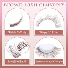 ZANLUFLY flexible ultra-thin lash band blends with natural lashes