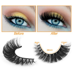 Zanlufly fox eye lashes long wispy design for dramatic yet elegant look