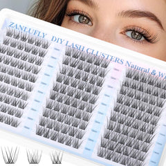 zanlufly lash clusters closeup highlights natural wispy look for everyday wear