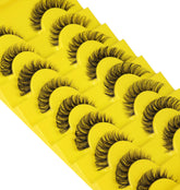 Zanlufly natural cat-eye lashes with outer corner lift for definition