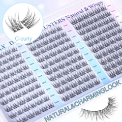 zanlufly natural individual lashes 180pcs for a lightweight seamless finish