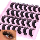 Zanlufly volume Russian strip lashes with D-curly for a fuller eye look.