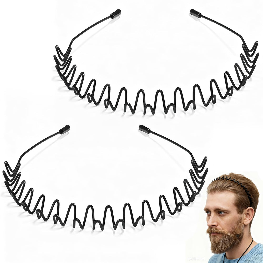 ZASZO metal hair band with wavy teeth for secure styling