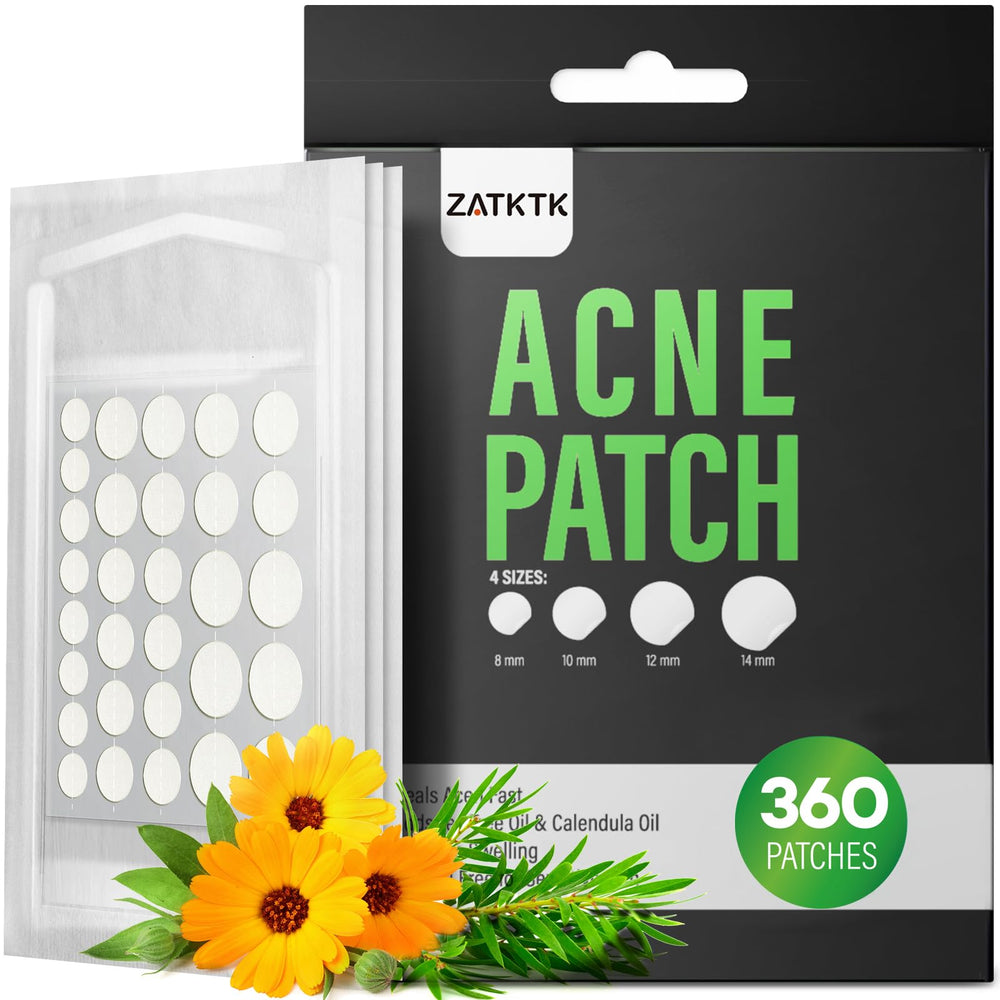 Parche ZATKTK para acné en caja, protección discreta durante la noche.