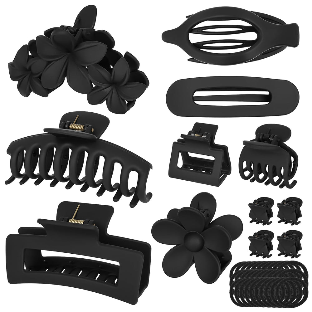 ZCLRUIQI large hair clip secures thick hair for all day hold.