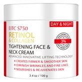 ZDQULX retinol face neck cream jar closeup showing luxurious texture for daily use