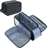 ZEEMO travel toiletry bag with full-open design for quick access.