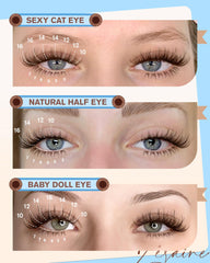 Zegaine D-Curl clusters in 10-16mm for wispy finish