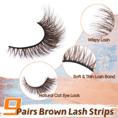 Zegaine natural cat eye lashes enhance subtle eye definition