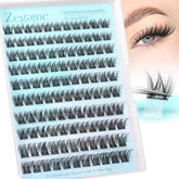 Zegaine wispy self-adhesive eyelashes with 10mm clusters for a natural, day-ready look.
