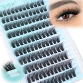 Zegaine wispy self-adhesive lash clusters with spikes create a natural flutter.