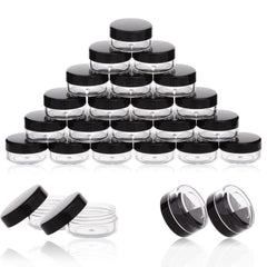 ZEJIA 3g sample container with black lid for travel-friendly storage