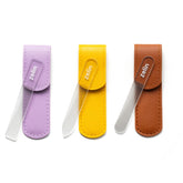 Zelin crystal nail file with square head for precise shaping of natural nails.