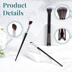 Zelphvt angled blush brush for sculpting cheek contours and blending.