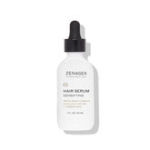 Zenagen Densifying Hair Serum bottle showing lightweight, non-greasy formula for all hair types.