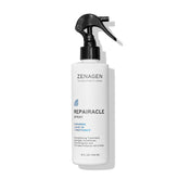 Zenagen Repairacle bottle front shows plant-based hydration for all hair types.