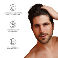 Zenagen Revolve lifestyle shot suggesting healthier-looking hair over time.