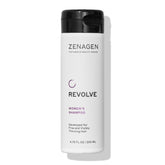 Zenagen Revolve thickening shampoo bottle on shelf for salon-grade home care