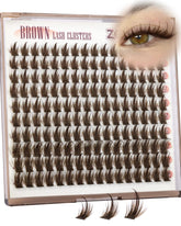Zenotti Brown Manga Lashes 10-14mm for natural sun-kissed look.