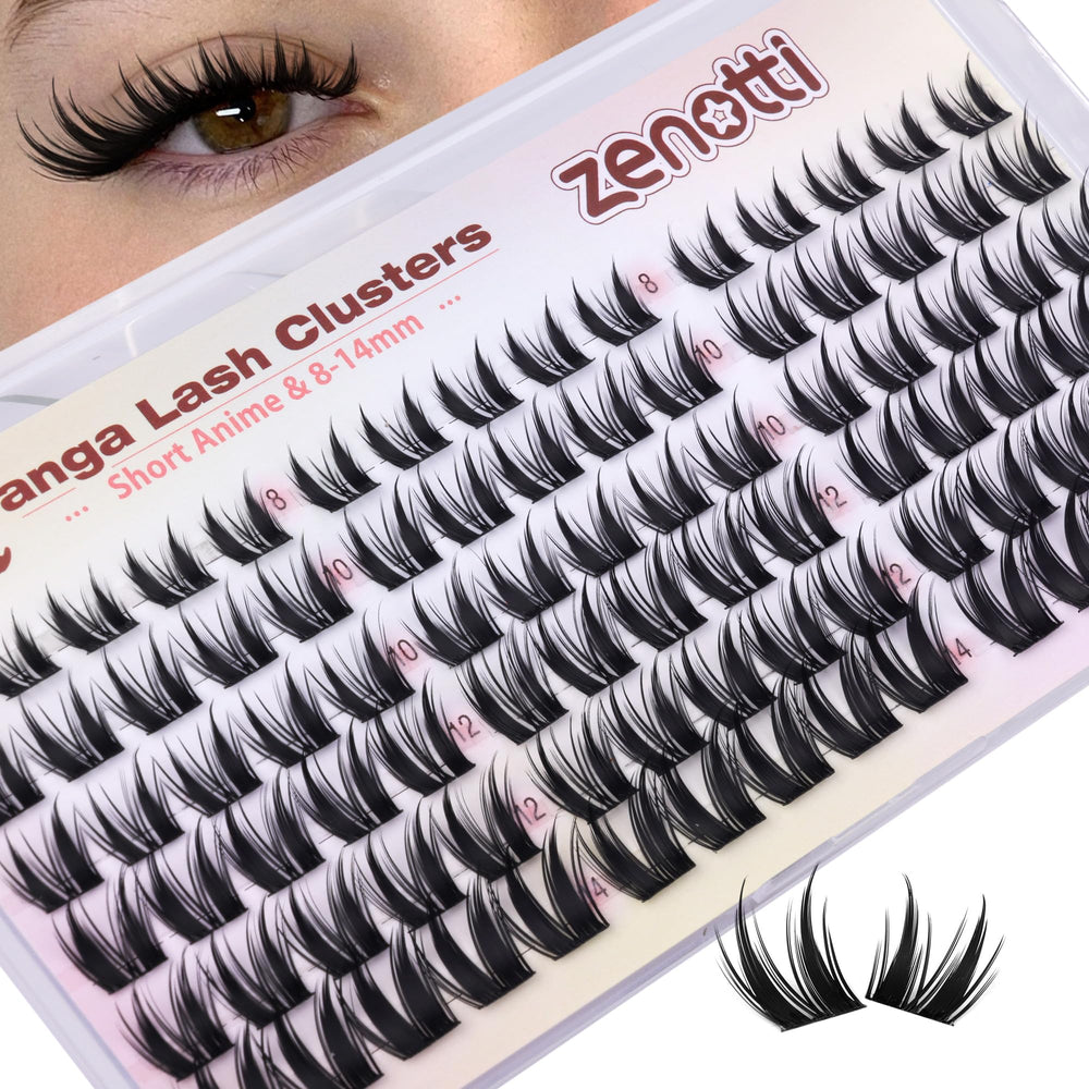 Zenotti Manga Lash Clusters deliver a bunny eye look with a lightweight, natural feel for daily wear