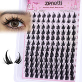 Zenotti manga lash clusters with spikes for dramatic anime-inspired eyes.