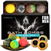 Bombas de baño ZenseMe para hombre, conjunto de 8 aromas para spa en casa