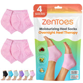 ZenToes calcetines hidratantes con dedo abierto para comodidad nocturna y suavidad.