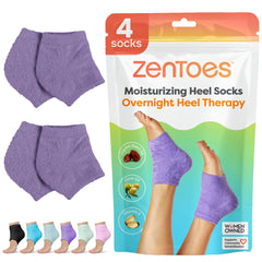 ZenToes calcetines hidratantes para talones con cuidado nocturno y suavidad al despertar.