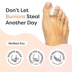 ZenToes Firm Gel Toe Separators promote big toe alignment in everyday activities.