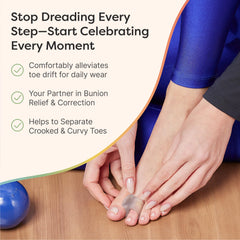 ZenToes Toe Separators for overlapping toes improve spacing and comfort.
