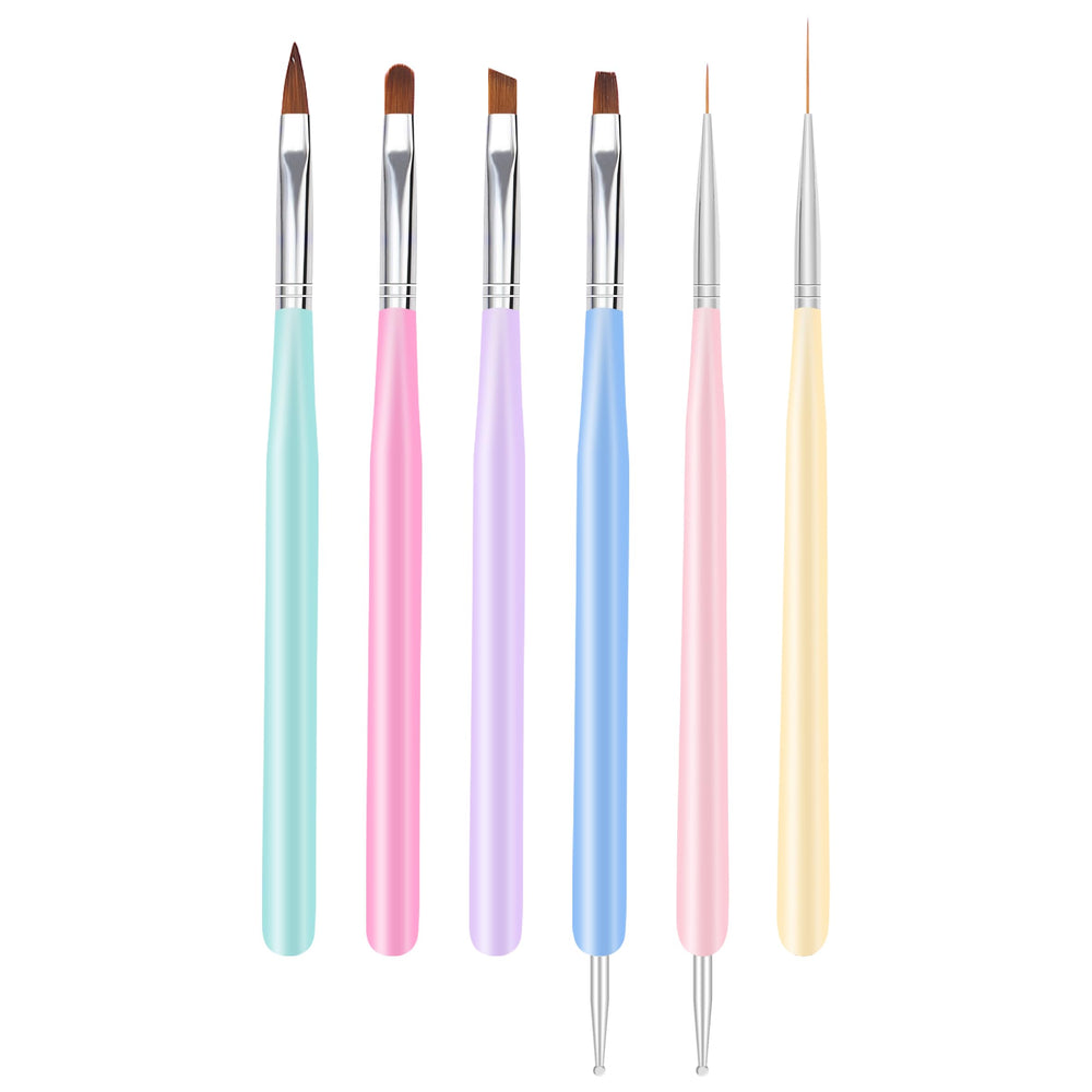 ZEOHBETY nail art brush round-flat for precise line work in gel polish designs.