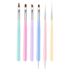 ZEOHBETY nail art brush round-flat for precise line work in gel polish designs.